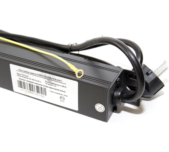 Блок розеток 5bites 6 розеток, алюминий, 1U, 19", VDE 2м PDU619A-06