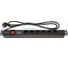 Блок розеток 5bites 6 розеток, алюминий, 1U, 19", VDE 2м PDU619A-06 5