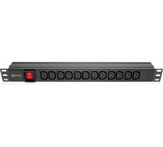 Блок розеток 5bites 12 розеток, алюминий, 1U, 19" PDU1219A-09 1