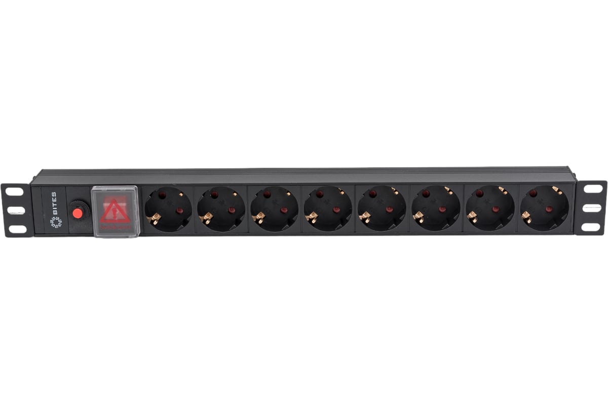 Блок розеток 5bites 8 розеток, алюминий, 1U, 19" PDU819A-07 - выгодная ...