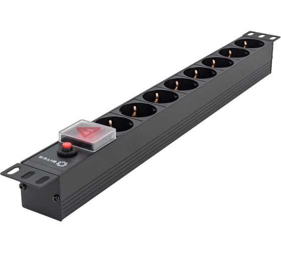 Блок розеток 5bites 8 розеток, алюминий, 1U, 19" PDU819A-07