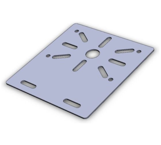 Монтажная плата CABLIDERTRAYS прямая нержавеющая сталь МППн AISI 304