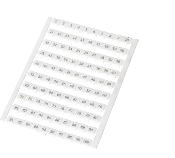 Маркеры для ЗНИ HLT с нумерацией № 1-100 (уп. 500 шт) 081-23-63