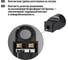 Кабельная розетка TDM ELECTRIC 2П, 10А, 250B, под евровилку CEE 7/16, с защитными шторками, с кольцом, черная SQ1806-0192 3