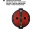 Розетка штепсельная рифленая с заземлением 16А 250B чёрная TDM ELECTRIC SQ1806-0212 4
