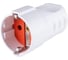 Розетка штепсельная рифленая с заземлением 16А 250B белая TDM ELECTRIC SQ1806-0211 1
