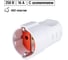 Розетка штепсельная рифленая с заземлением 16А 250B белая TDM ELECTRIC SQ1806-0211 2