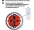 Розетка штепсельная рифленая с заземлением 16А 250B белая TDM ELECTRIC SQ1806-0211 3