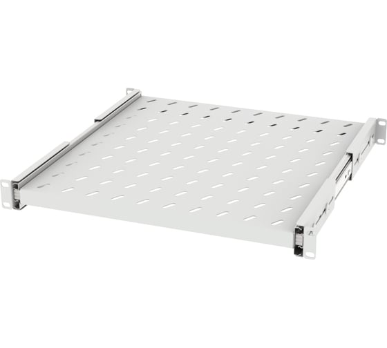 Полка выдвижная Filum FL-RSHE-1U-450-GY 19, 1U, перфорированная, глубина 450 мм, нагрузка 30 кг, серая RAL7035M 00-01238882