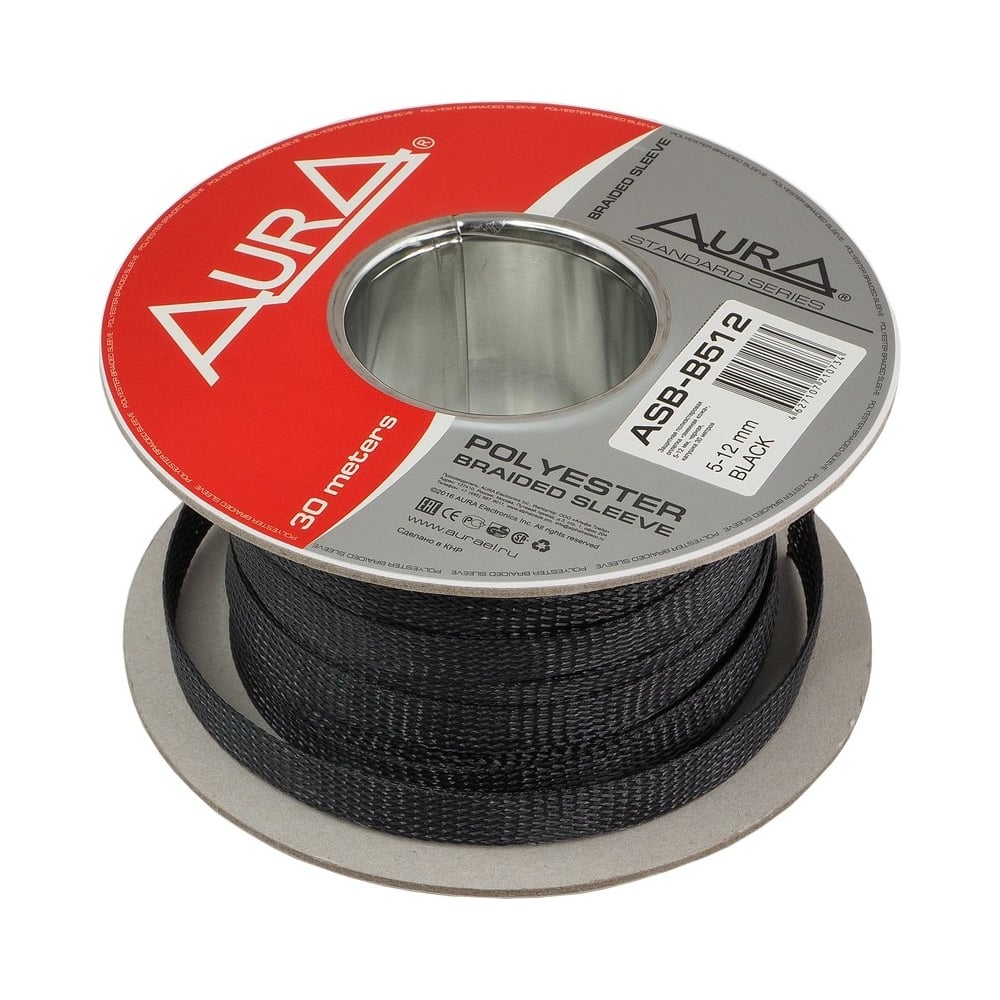 Защитная оплетка AurA полиэстер 5-12мм, черная ASB-B512 - выгодная цена ...