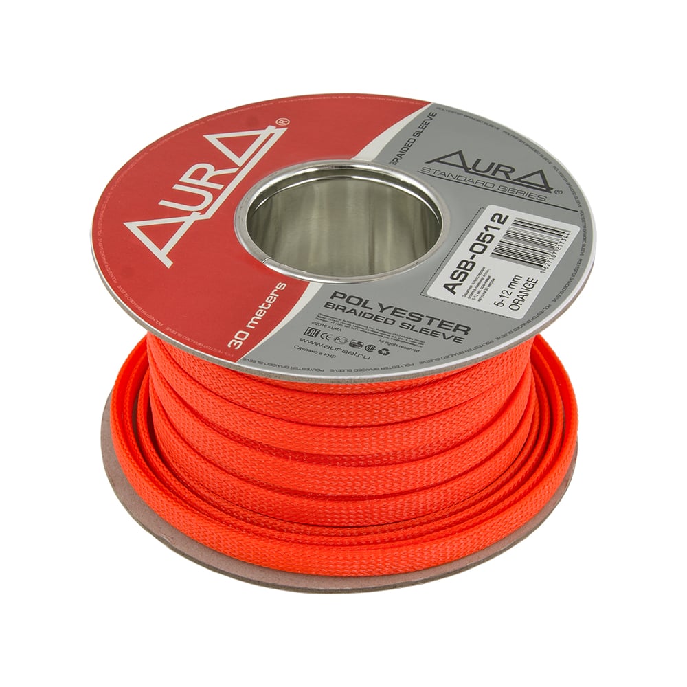 Защитная оплетка AurA полиэстер 5-12мм, оранжевая ASB-O512 - выгодная ...