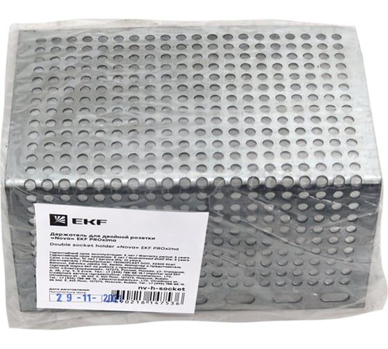 Держатель для двойной розетки "Nova" EKF PROxima nv-h-socket