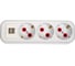 Колодка AY-KA 3-местная ,с заземлением, с USB, белый 7730200 5