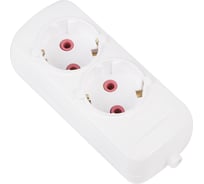 Розеточная колодка PROCONNECT 2 гнезда с заземлением Эконом 11-8709