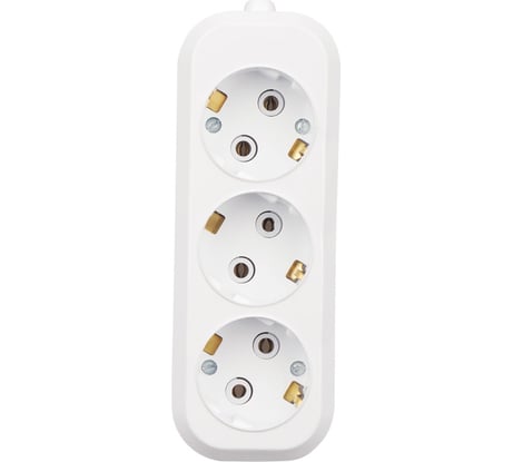 Колодка REXANT 3 гнезда с заземлением 11-8704