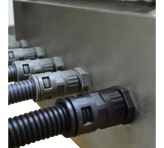 Муфта для гофрированных труб Weyer WQGMZ-M20BD/AD21.2 коннектор прямой нар. M20x1.5 WE0602500