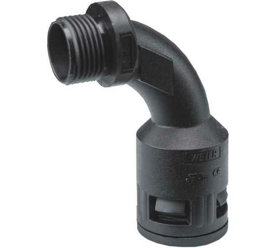 Муфта для гофрированных труб Weyer WQBW1-M20B/AD21.2 - коннектор поворотный, нар. M20x1.5 WE1801900 1