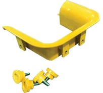 Торцевая накладка оптического лотка LANMASTER 240 мм, желтая LAN-OT240-TS