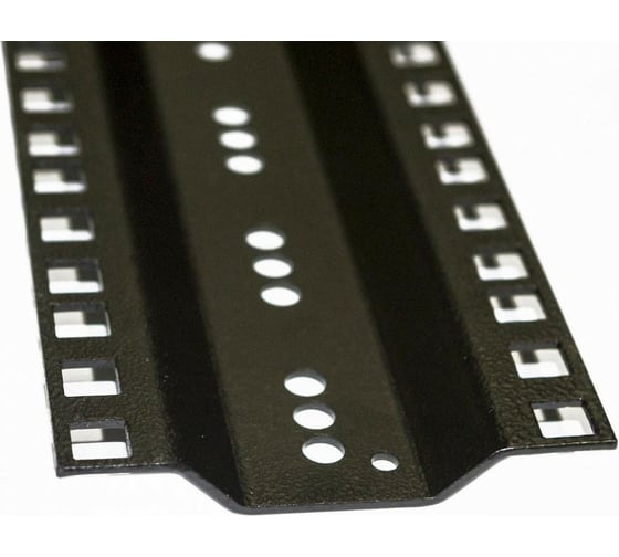 Монтажный профиль Hyperline MPR19-47U-RAL9005 высотой 47U, для шкафов TTR, TTB, в комплекте 2 штуки 432952