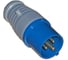 Силовой разъем RUICHI 013 2P+E 16A 220-240V 64220 1