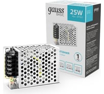 Блок питания Gauss Basic 12V 25W IP20 1/140 BT501 21529408