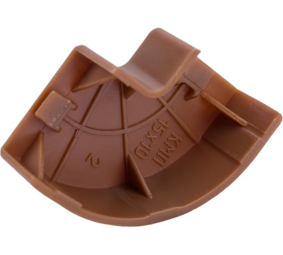 Поворот IEK ELECOR 90град КМП 15x10 дуб 4шт.компл EL-KK10D-P-015-010-K11