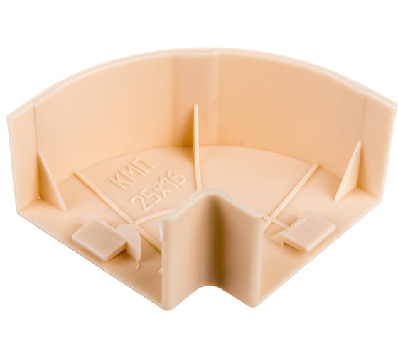 Поворот IEK ELECOR 90град КМП 25x16 сосна 4шт.компл EL-KK10D-P-025-016-K34