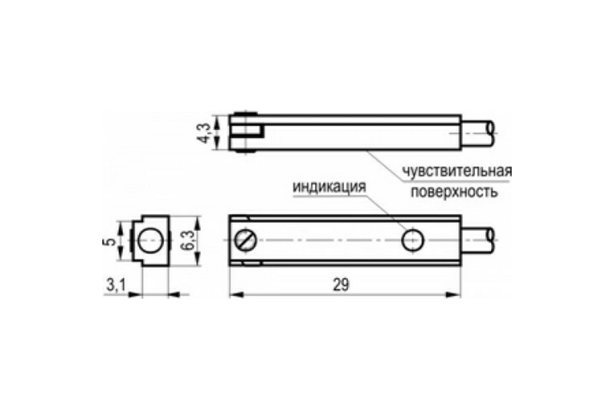 Магниточувствительный бесконтактный выключатель ТЕКО MS FE8A-41-L 07 .