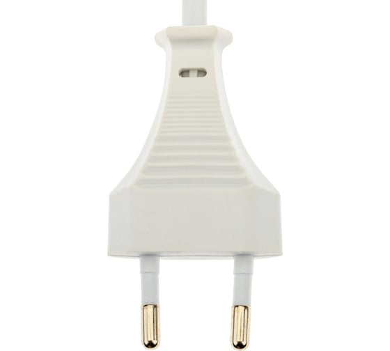 Провод с евроштекером duwi белый 2м H 03 VV-F 2x0,5 мм 28564 9