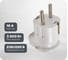 Разборная вилка General Lighting Systems 16А угловая с заземлением белая IP20 GRV-P-16-С-G-W-IP20 IP20 470510 1