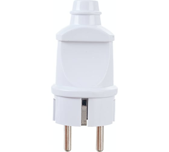 Прямая Разборная вилка General Lighting Systems 16А круглая с заземлением белая IP20 GRV-P-16-R-G-W-IP20 30 штук  470504