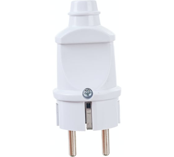 Прямая Разборная вилка General Lighting Systems 16А круглая с заземлением белая IP20 GRV-P-16-R-G-W-IP20 30 штук  470504