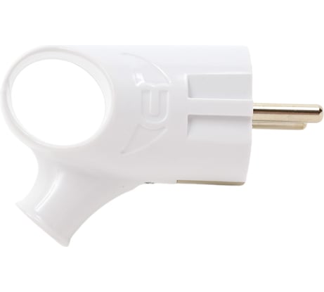 Разборная вилка General Lighting Systems 16А угловая с ушком с заземлением белая IP20 GRV-P-16-СE-G-W-IP20 35 шт. 470512