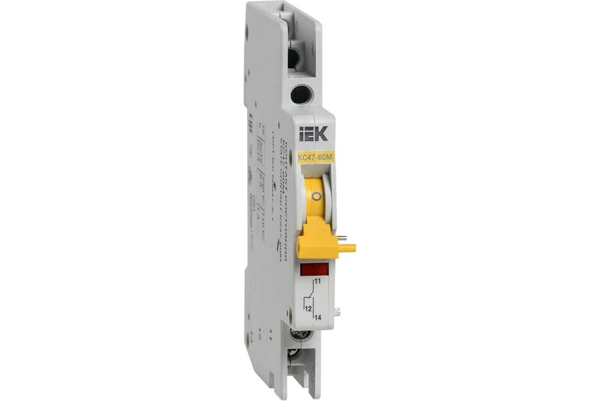 Контакт состояния IEK КС47-60М на DIN-рейку для ВА47-60M MVA31D-KS-1 ...