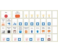 Малый комплект модульных наклеек EKF с инд. ШК (110x200) PROxima mn-1-1-х