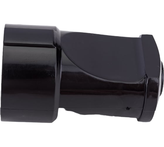 Разборная розетка General Lighting Systems 10А без заземления круглая черная IP20 GRV-S-10-R-B-IP20 470501