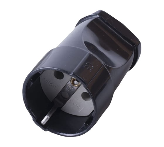 Разборная розетка General Lighting Systems GRV-S-16-R-G-B-IP20 16А круглая, с/з черная IP20 Рас. 470503