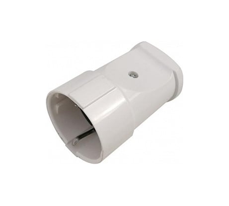 Разборная розетка General Lighting Systems 16А с заземлением круглая белая IP20 GRV-S-16-R-G-W-IP20 470502