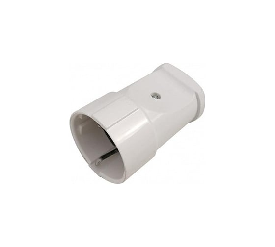 Разборная розетка General Lighting Systems 16А с заземлением круглая белая IP20 GRV-S-16-R-G-W-IP20 470502