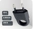 Вилка TDM ELECTRIC без заземления, с кольцом, черная, 10А, 250В, евровилка CEE 7/16 SQ1806-0190 1