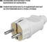 Вилка TDM ELECTRIC прямая, с заземлением, белая, 16А, 250В, серии "Народная" SQ1806-0403 6