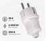 Вилка TDM ELECTRIC прямая, с заземлением, белая, 16А, 250В, серии "Народная" SQ1806-0403 1
