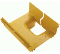 Крышка вертикального отвода LANMASTER с лотка 240 мм на лоток 120 мм, желтая LAN-OT240-VT120C