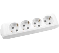 Колодка Panasonic 4 гнезда с/з белая X-TENDIA WLTB0440-2WH