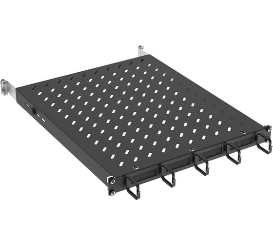 Стационарная полка IEK ITK by ZPAS 19" 1U орг. щет. 120кг 750мм черный ZP-FS05-U-1U-78 1