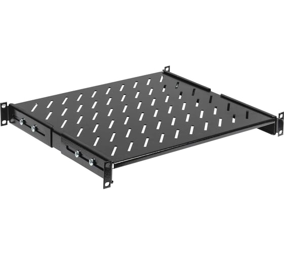 Усиленная стационарная полка IEK ITK 19" глубиной 1000мм, черная FS05-1000MP