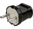 Вилка TDM ELECTRIC без заемления, черная, 6А, 250В, серии "Народная" SQ1806-0402 2