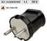 Вилка TDM ELECTRIC без заемления, черная, 6А, 250В, серии "Народная" SQ1806-0402 3