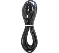 Сетевой шнур с вилкой ЭРА UX-2x0,75-5m-B 5м ПВС 2x0,75мм2 черный Б0048687