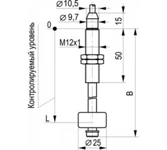 Датчик уровня жидкости ТЕКО магниточувствительный DUG2-25-1 00-00023466